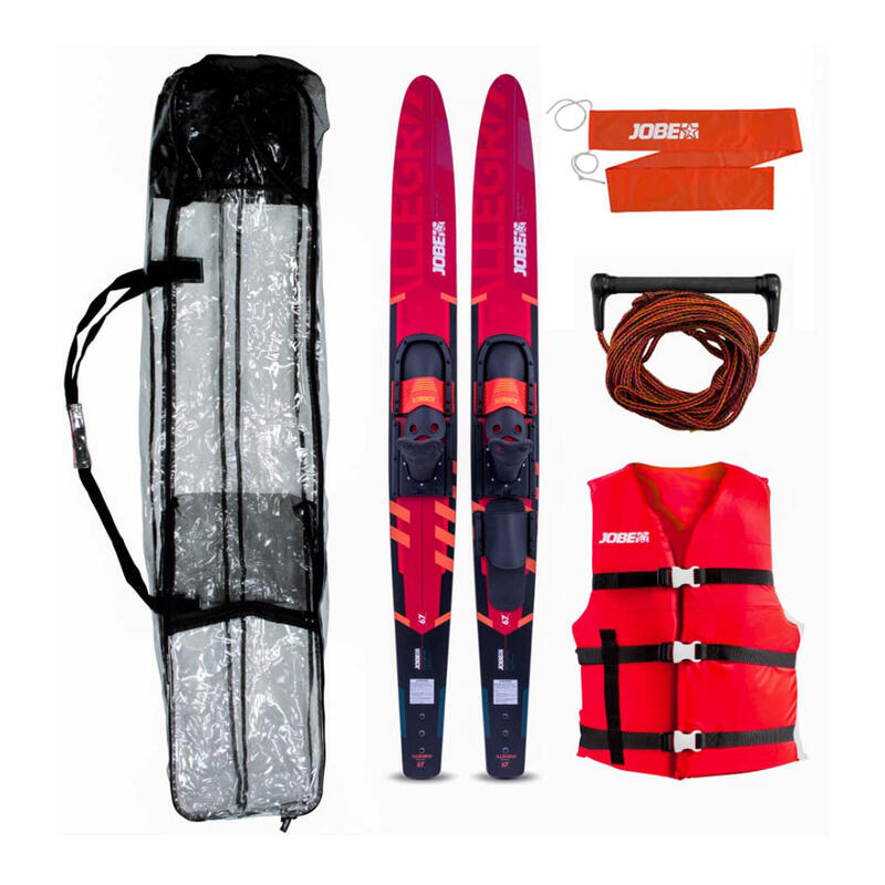 Palonnier + Corde de Traction Rouge Line - Wakeboard/Ski Nautique