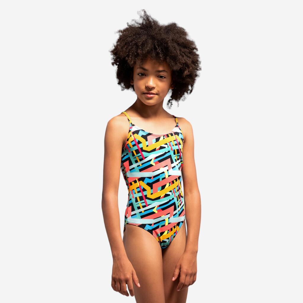 maillot de bain 1 pièce 100 noir rayé
