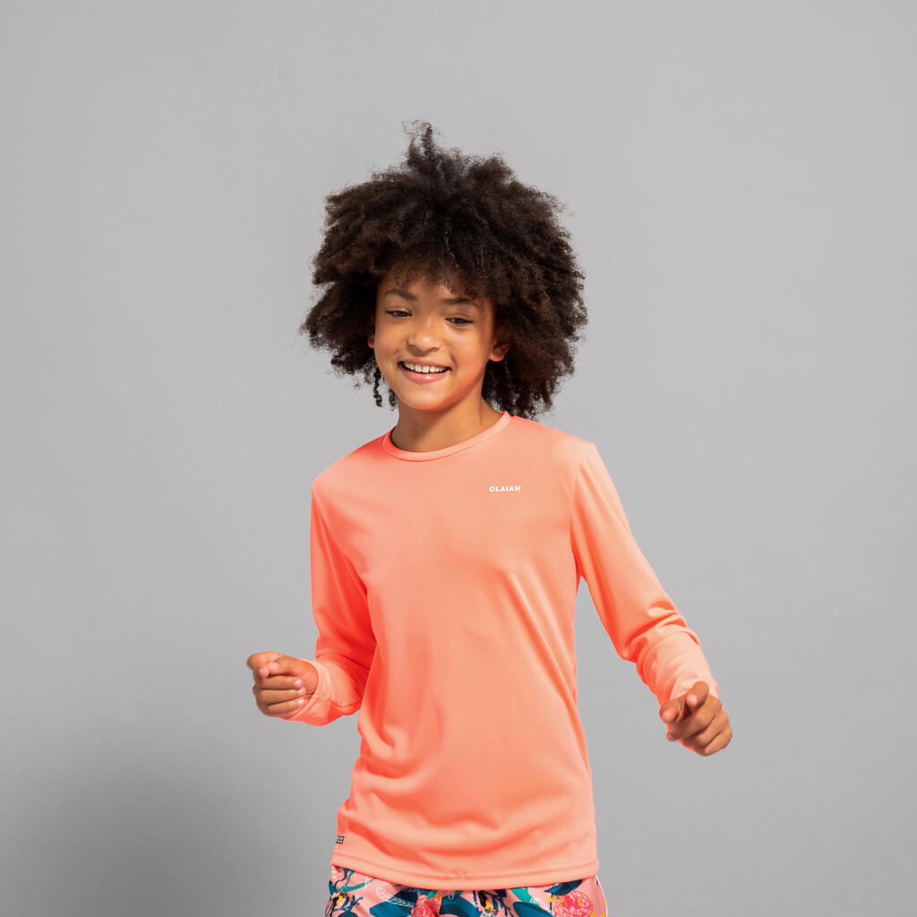 Vaikiški ilgarankoviai marškinėliai saugantys nuo UV spinduliuotės