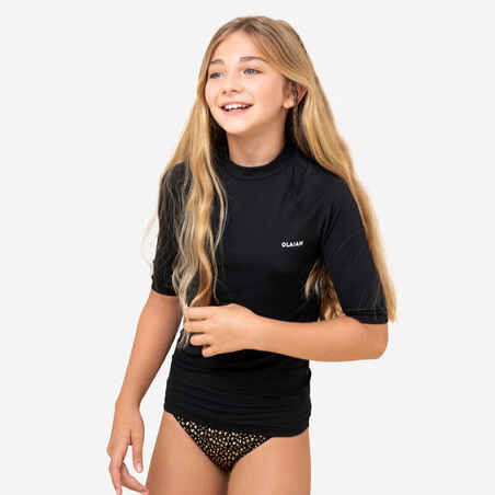 UV-Shirt Kinder UV-Schutz 50+ schwarz