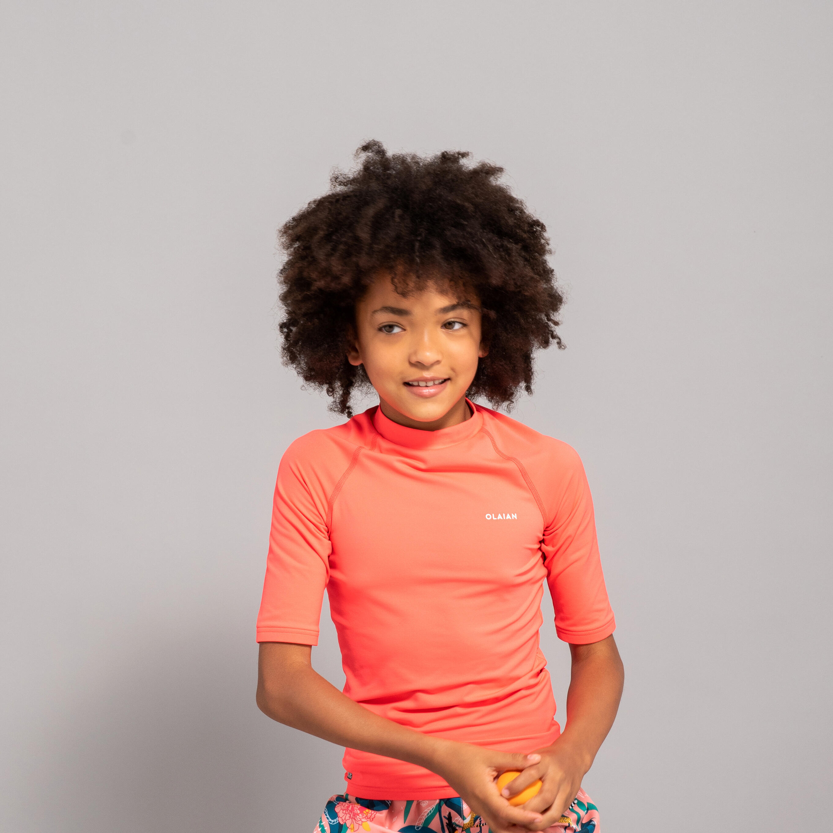 Kids' UV Protection Sun Top - Coral 3/7