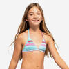 Bikinitop voor meisjes Tea 100 triangel Lagune blauw