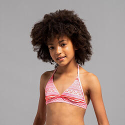 Top Bikini Niña 100 Coral Fular