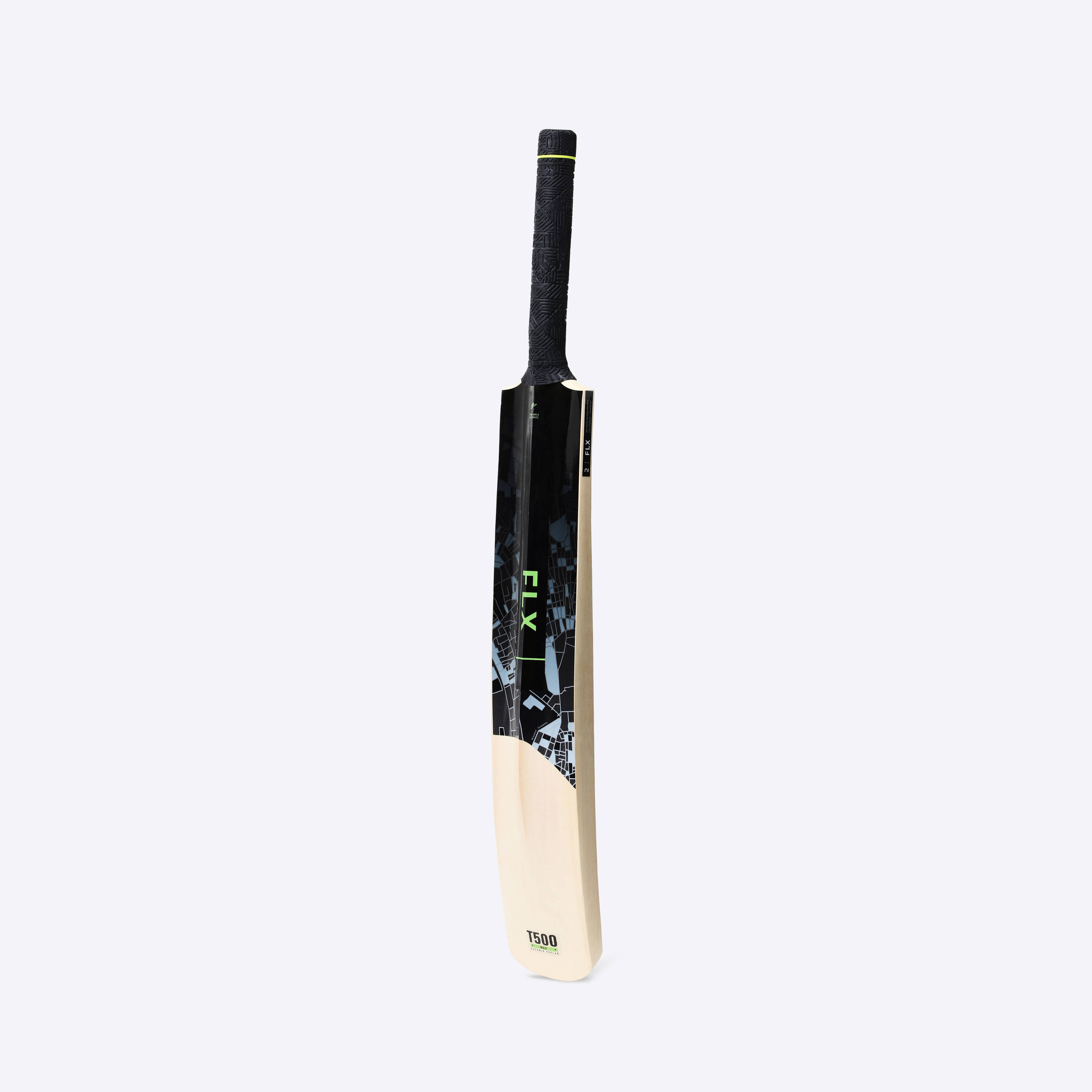 Adult Cricket Tennis Ball Cricket Bat T500 Max -Black -  1