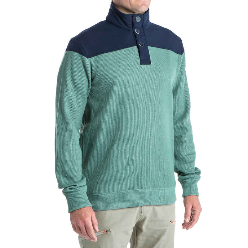 Segelpullover Sailing 300 Herren khaki/blau Segelpullover Sailing 300 Herren khaki/blau