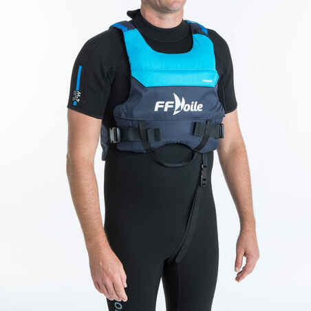 Buoyancy life jacket BA 50 Newtons Sailing club blue FFV ECO-DESIGNED