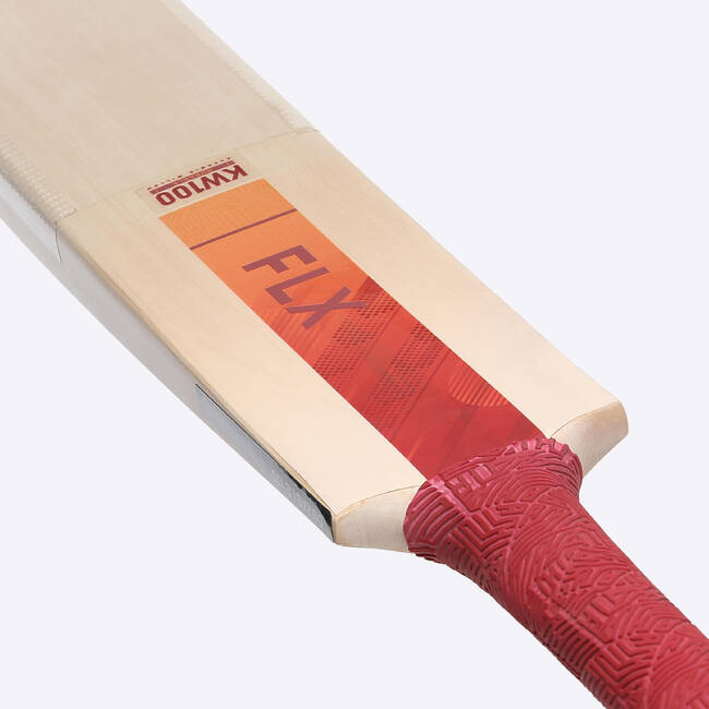 KIDS KASHMIR WILLOW CRICKET BAT KW 100 DRB JR RED