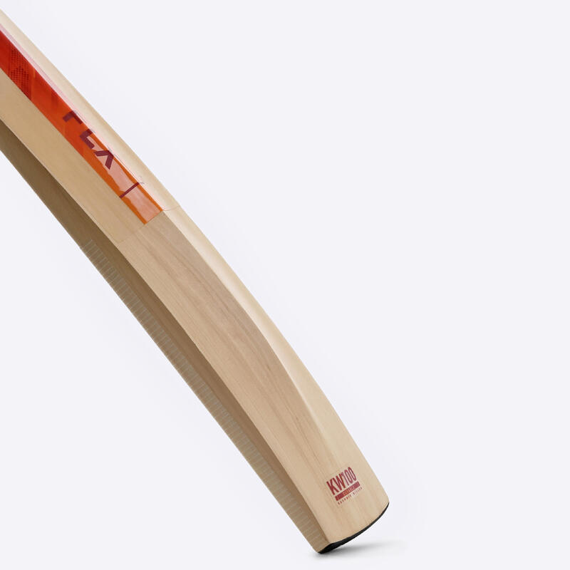 KIDS KASHMIR WILLOW CRICKET BAT KW 100 DRB JR RED FLX Decathlon