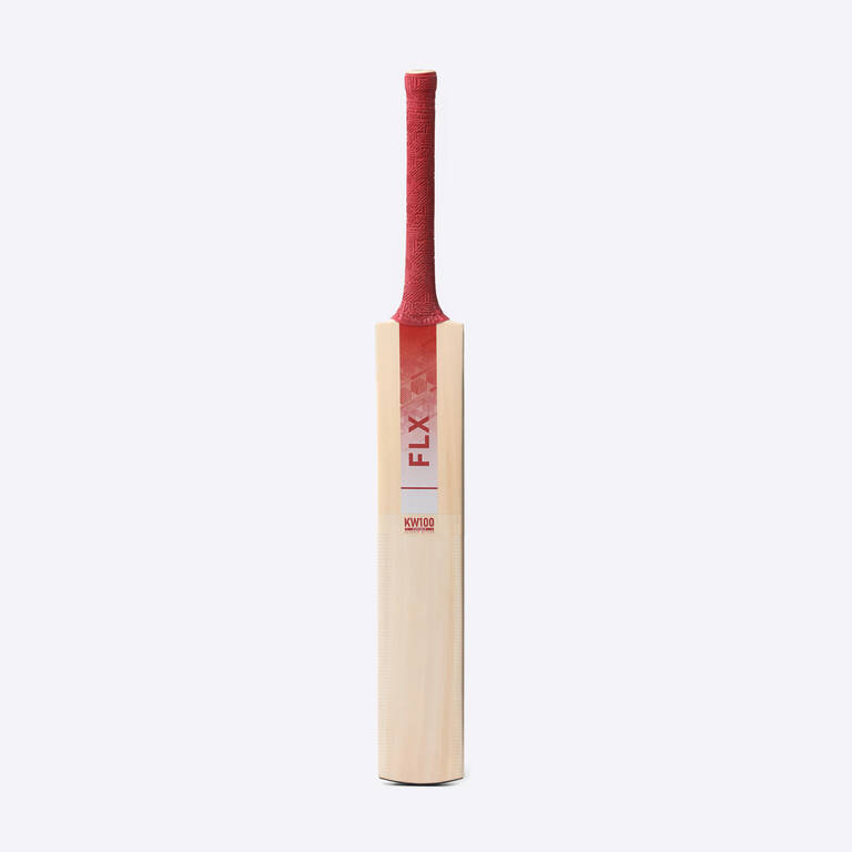 Adult Cricket Bat Kashmir Willow KW 100 Drb Red