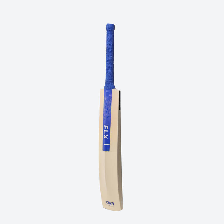 ADULT Cricket Bat English Willow EW 100 Lite Blue