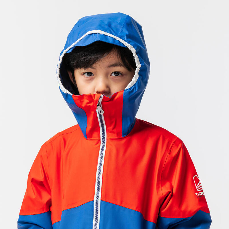 Jacket SAILING 100 JR RED BLUE