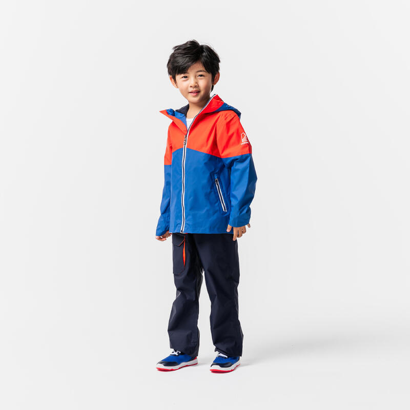 Jacket SAILING 100 JR RED BLUE