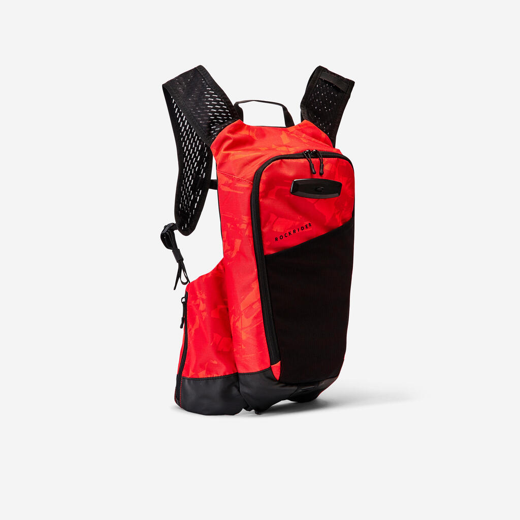 Mountain Bike Hydration Backpack Explore 7L/2L Water - Red