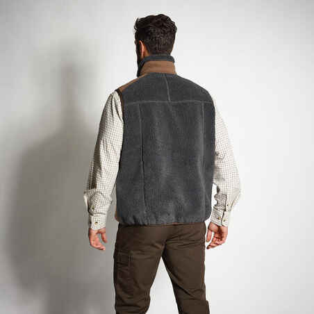 SLEEVELESS GILET 500 SHERPA GREY