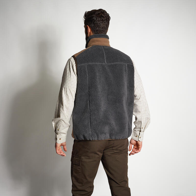 Gilet felpato 500 grigio