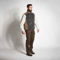 SLEEVELESS GILET 500 SHERPA GREY