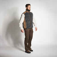 SLEEVELESS SHERPA FLEECE GILET 500 GREY