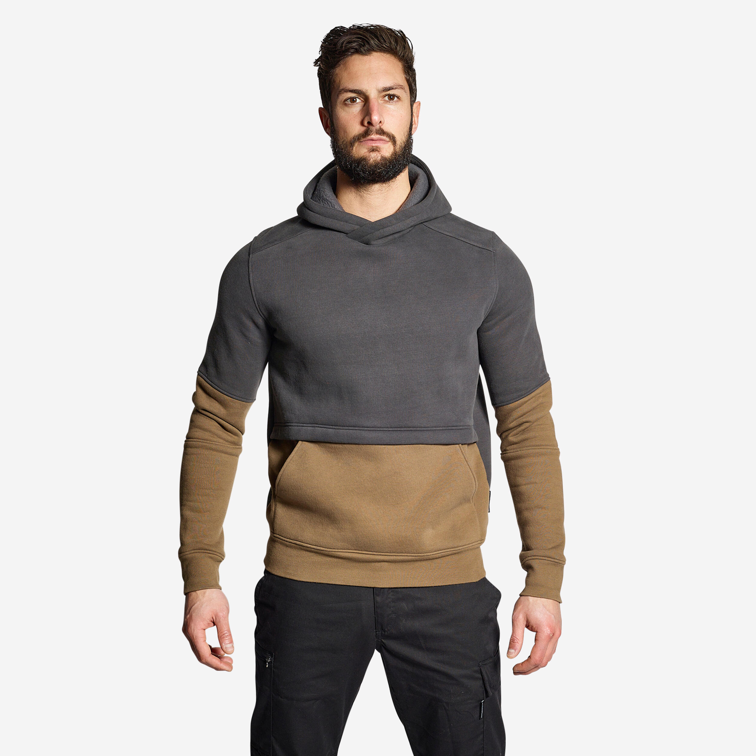 Hooded Sweatshirt - 500 
Beige - SOLOGNAC