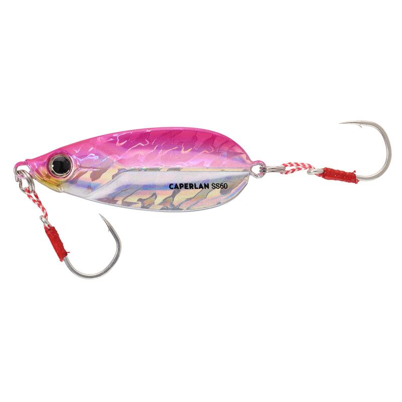 Casting jig Biastos slow 60 g roze voor zeevissen met kunstaas