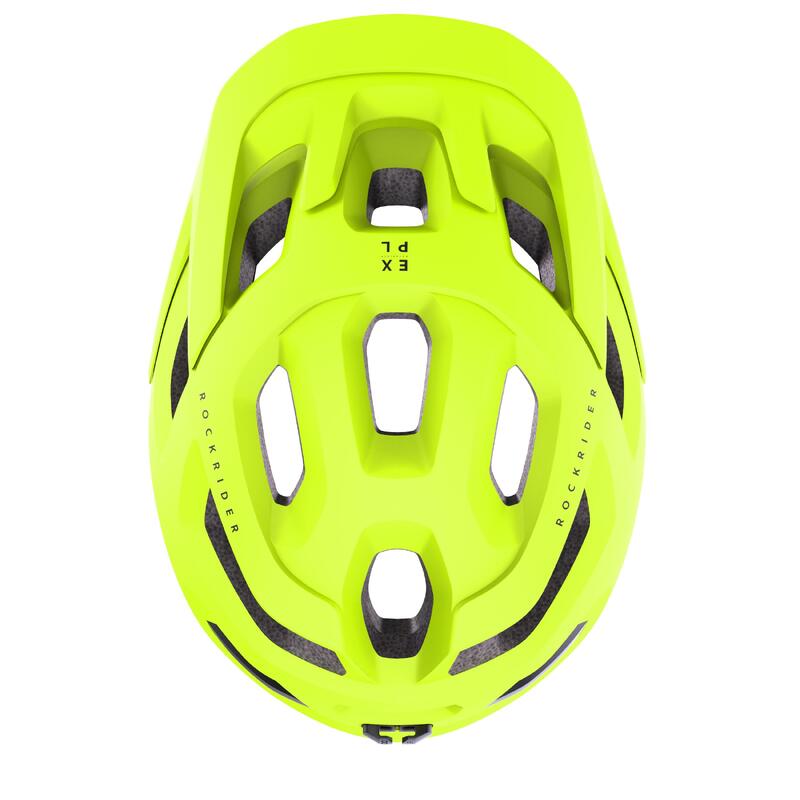 CASQUE VELO VTT EXPL 500 JAUNE FLUO