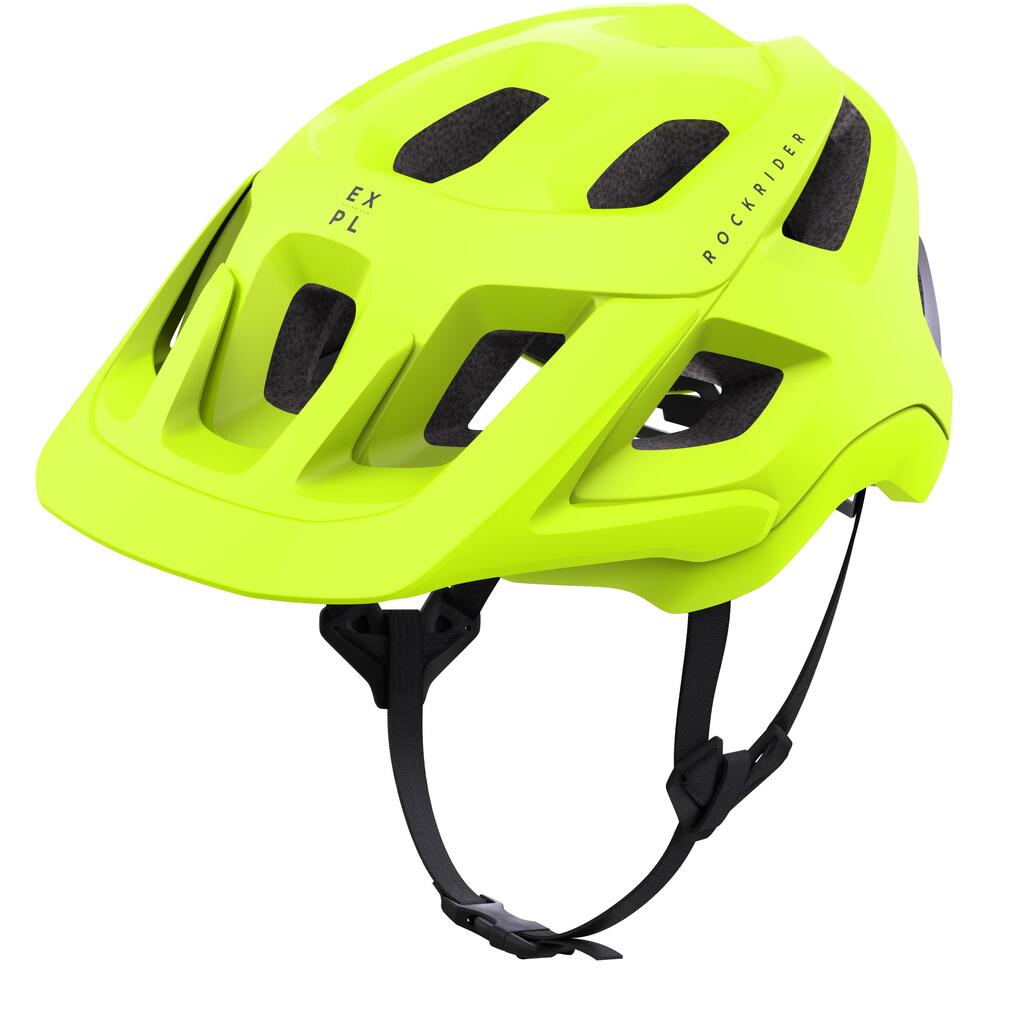 Casco ciclismo mtb EXPL500 rockrider - amarillo brillante