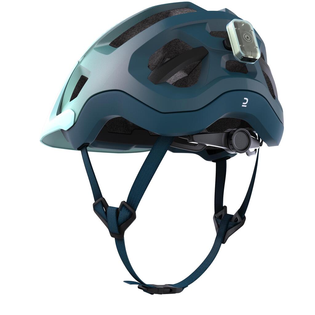 Casque velo vtt expl 500 bleu