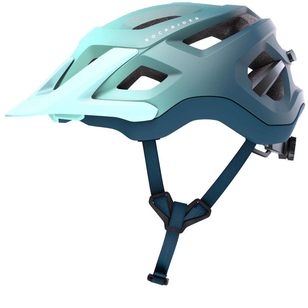 Casque velo vtt expl 500 bleu