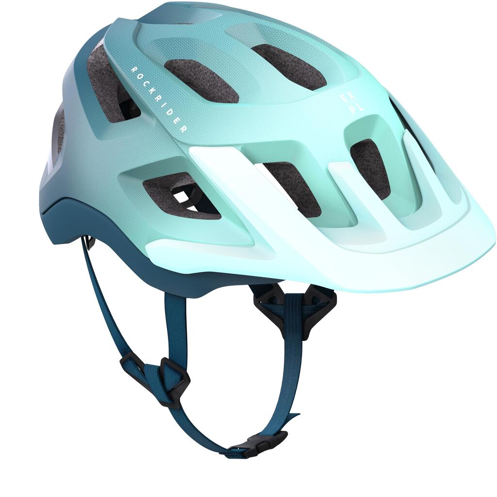 Casque velo vtt expl 500 bleu