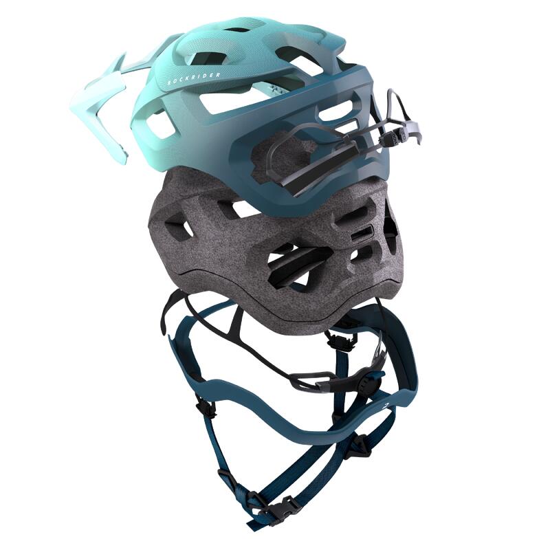 Casco bici mtb ST 500 azzurro