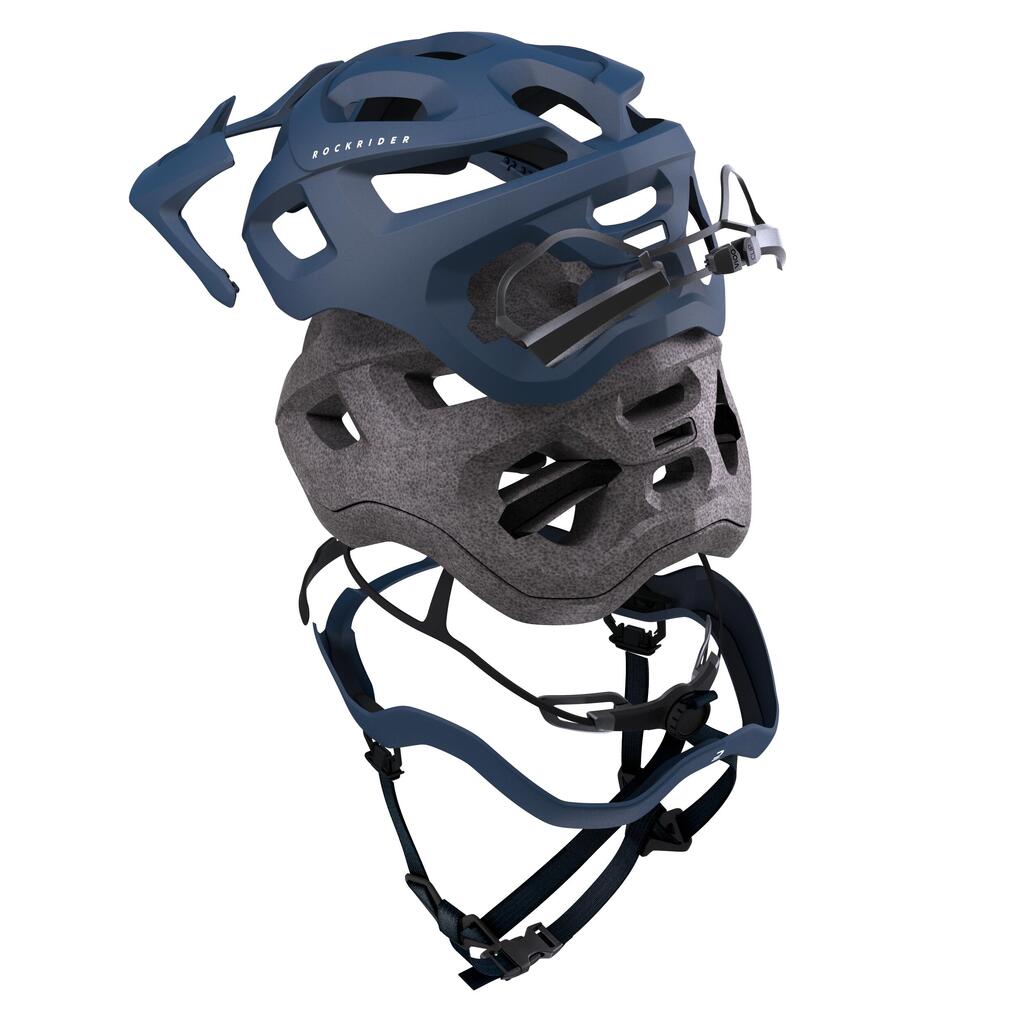 CASQUE VELO VTT EXPL 500 BLEU