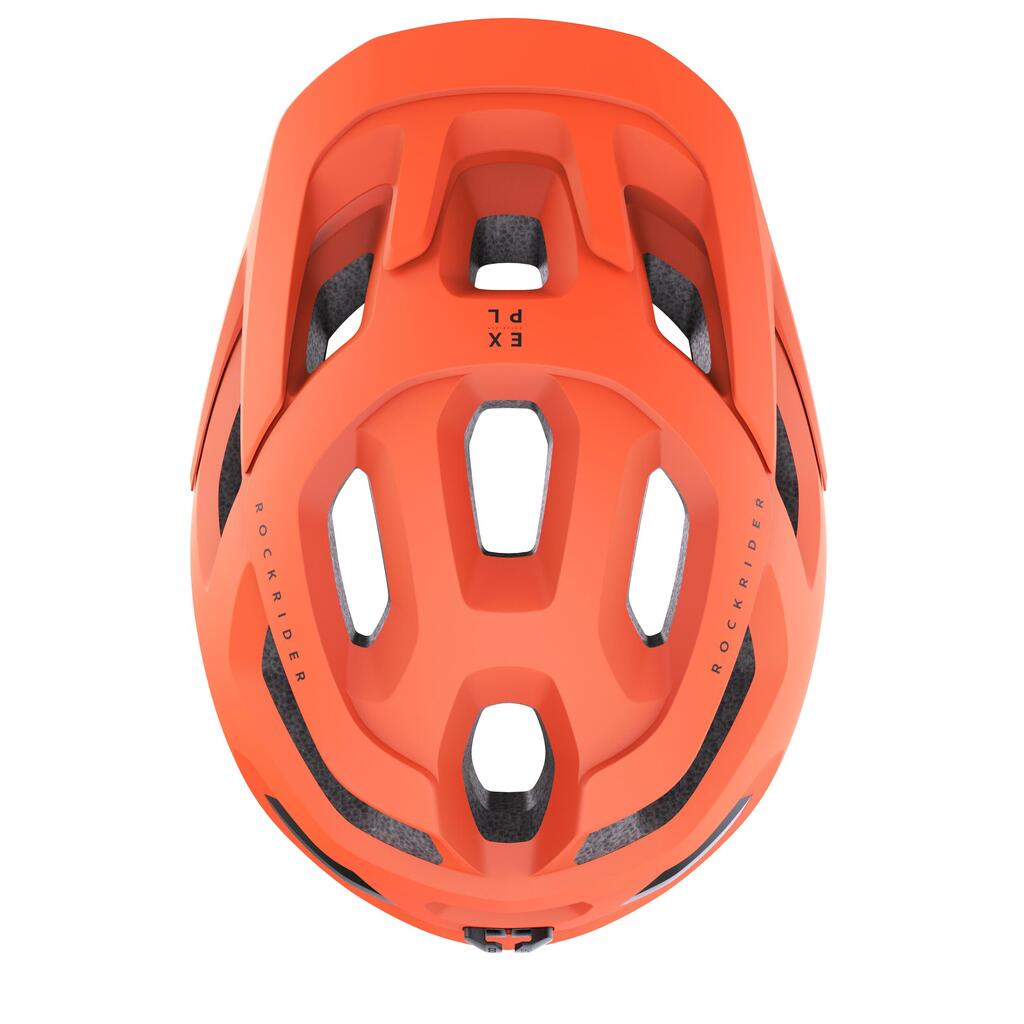 CASQUE VÉLO  VTT EXPL 500 ORANGE FLUO