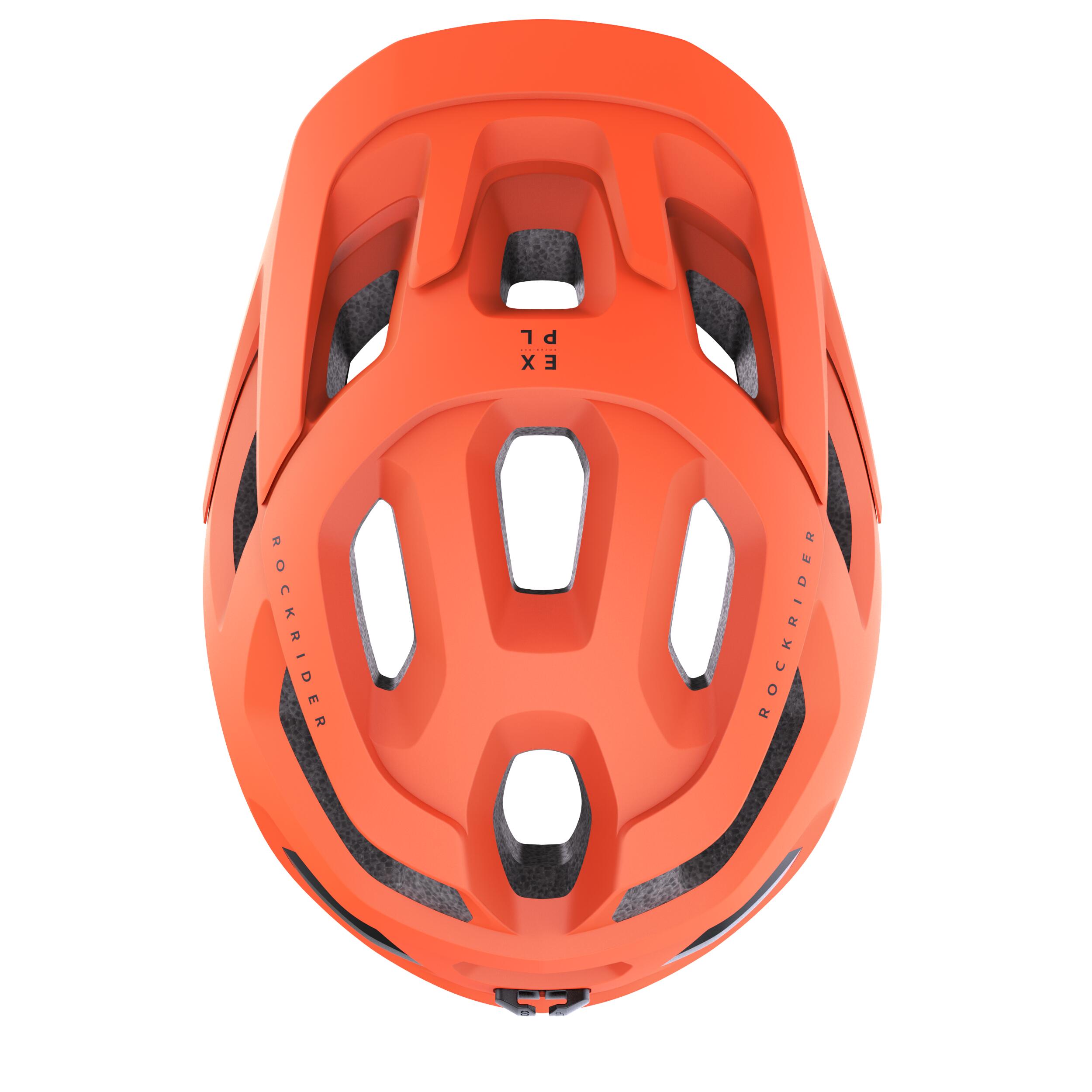 Mountain bike helmet orange sale