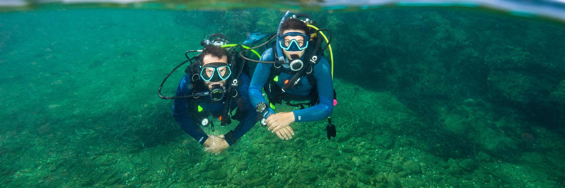 Les techniques de mise à l'eau en plongée