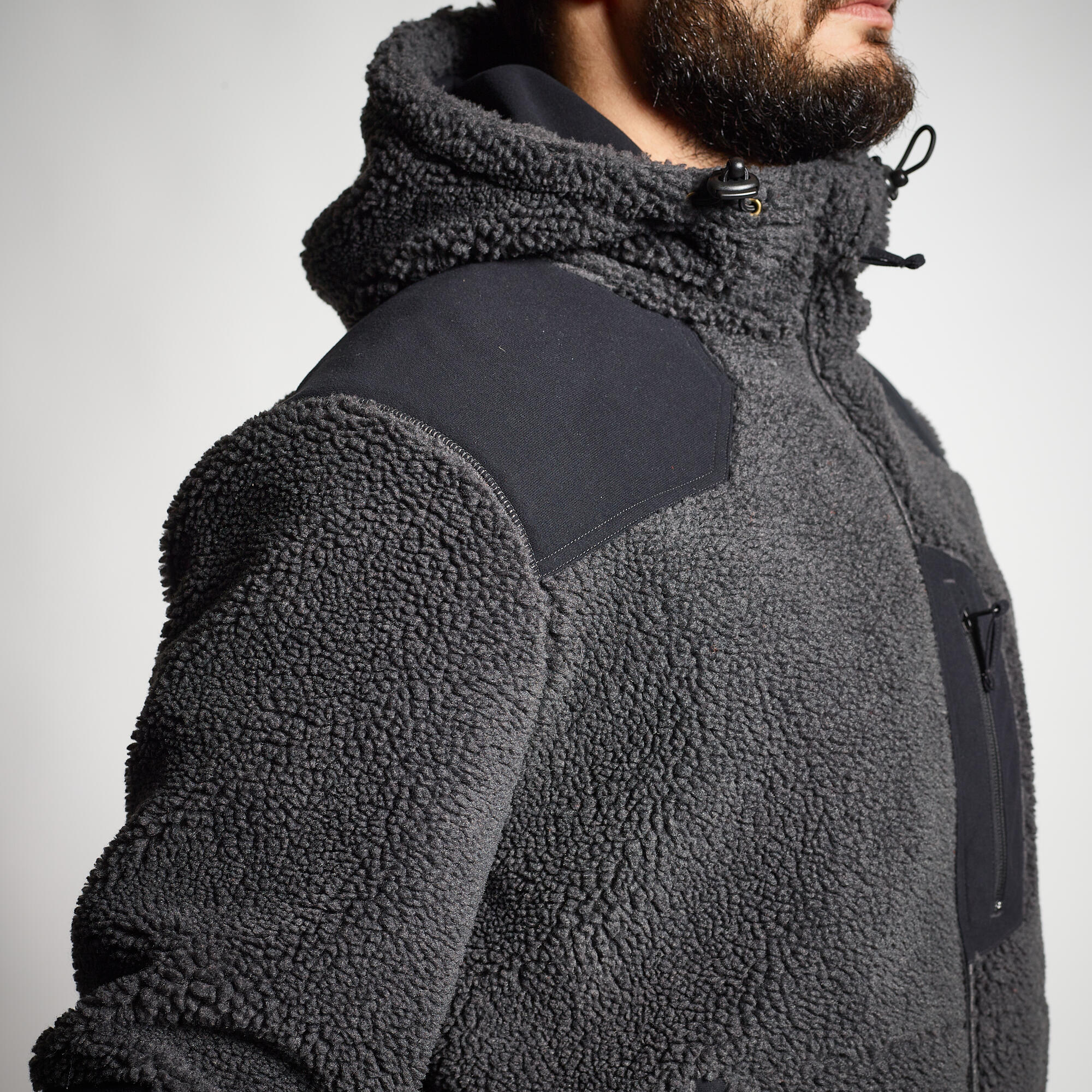 Warm Sherpa Fleece - 900 Grey - SOLOGNAC