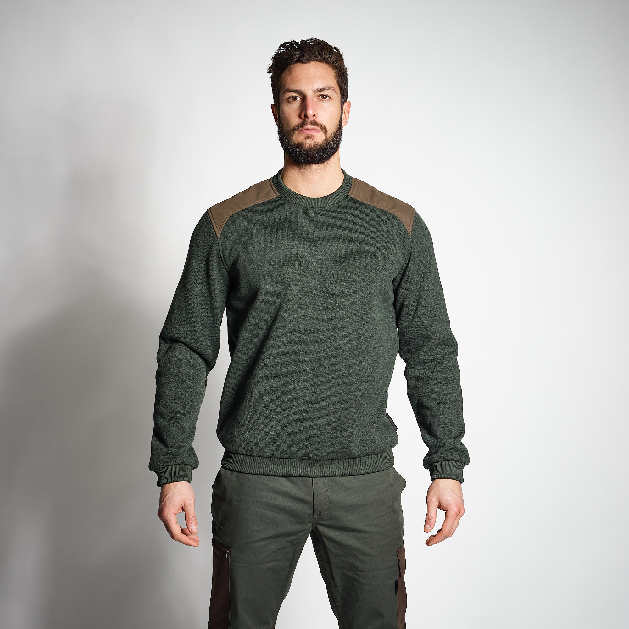 SOLOGNAC 500 PULLOVER GREEN