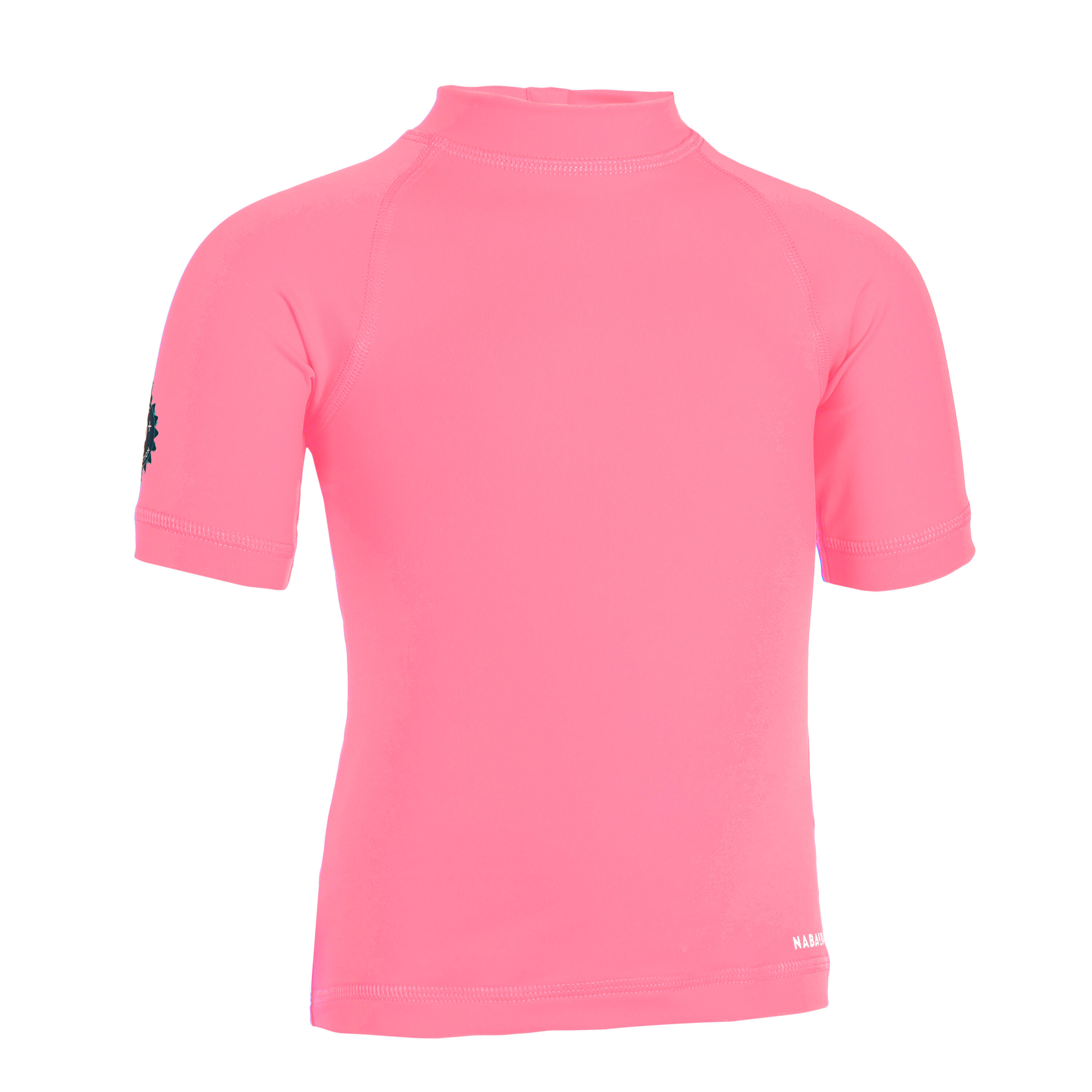 Baby UV-protection Short Sleeve T-Shirt - Pink 1/2