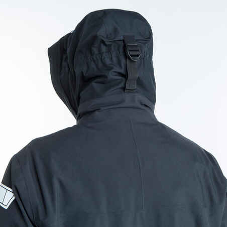 Men's Waterproof and Wind-proof Sailing Jacket SAILING 500 black