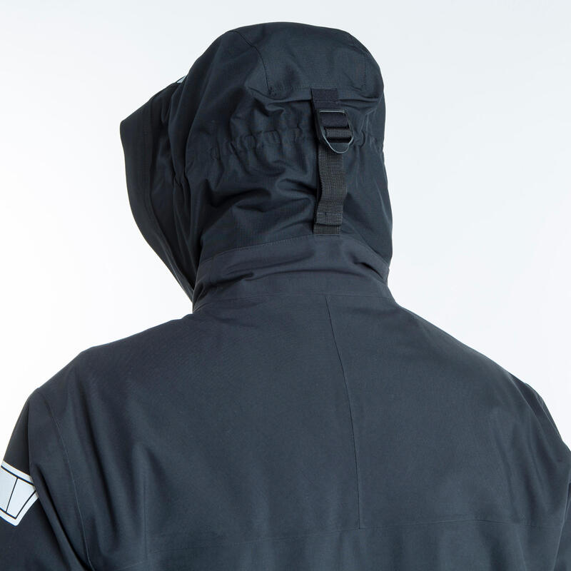 Segeljacke Herren wasserdicht winddicht - 500 schwarz