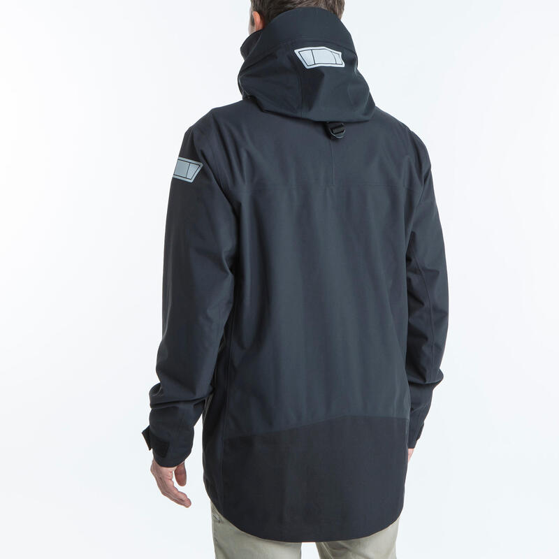 Chaqueta impermeable vela Hombre Sailing 500 negro