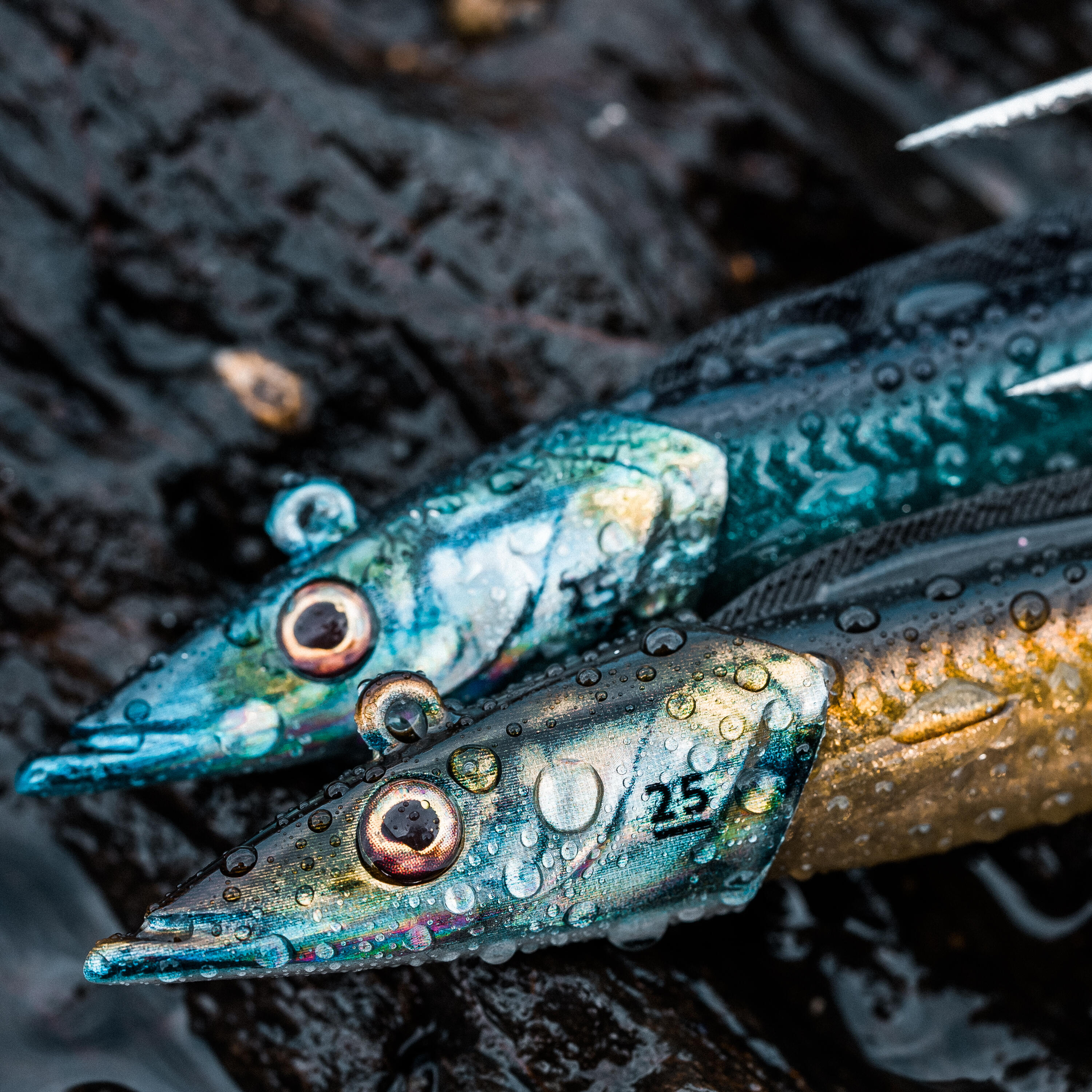 COMBO leurres souples shad lançon EELO 150 25 g AYU/BLEU 5/15