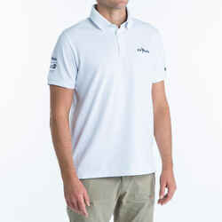 Men’s Short-sleeved Sailing Sailor Polo Shirt 100 FFV - White