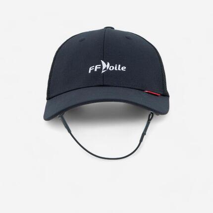 Casquette bateau sailing 500 adulte voile noir ffv