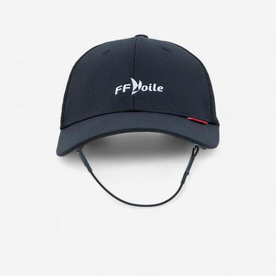 Casquette bateau sailing 500 adulte voile noir ffv