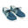 Sapatos de Vela Couro CLIPPER Homem Azul petróleo Caqui