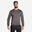 Jersey Solognac 500 Hombre Gris Calido Fibra Polar