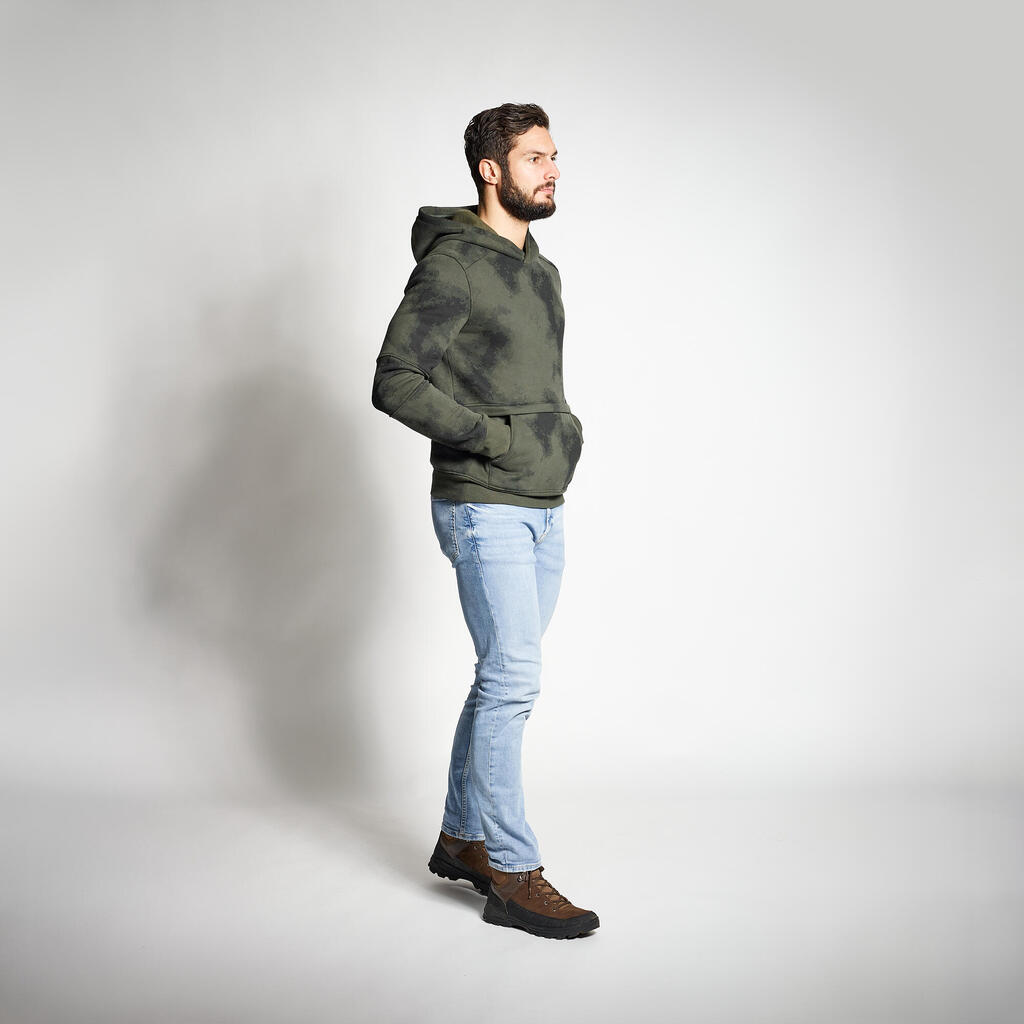 Kapuzensweater 500 khaki/camouflage 