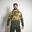 Kapuzensweater 500 khaki/camouflage 