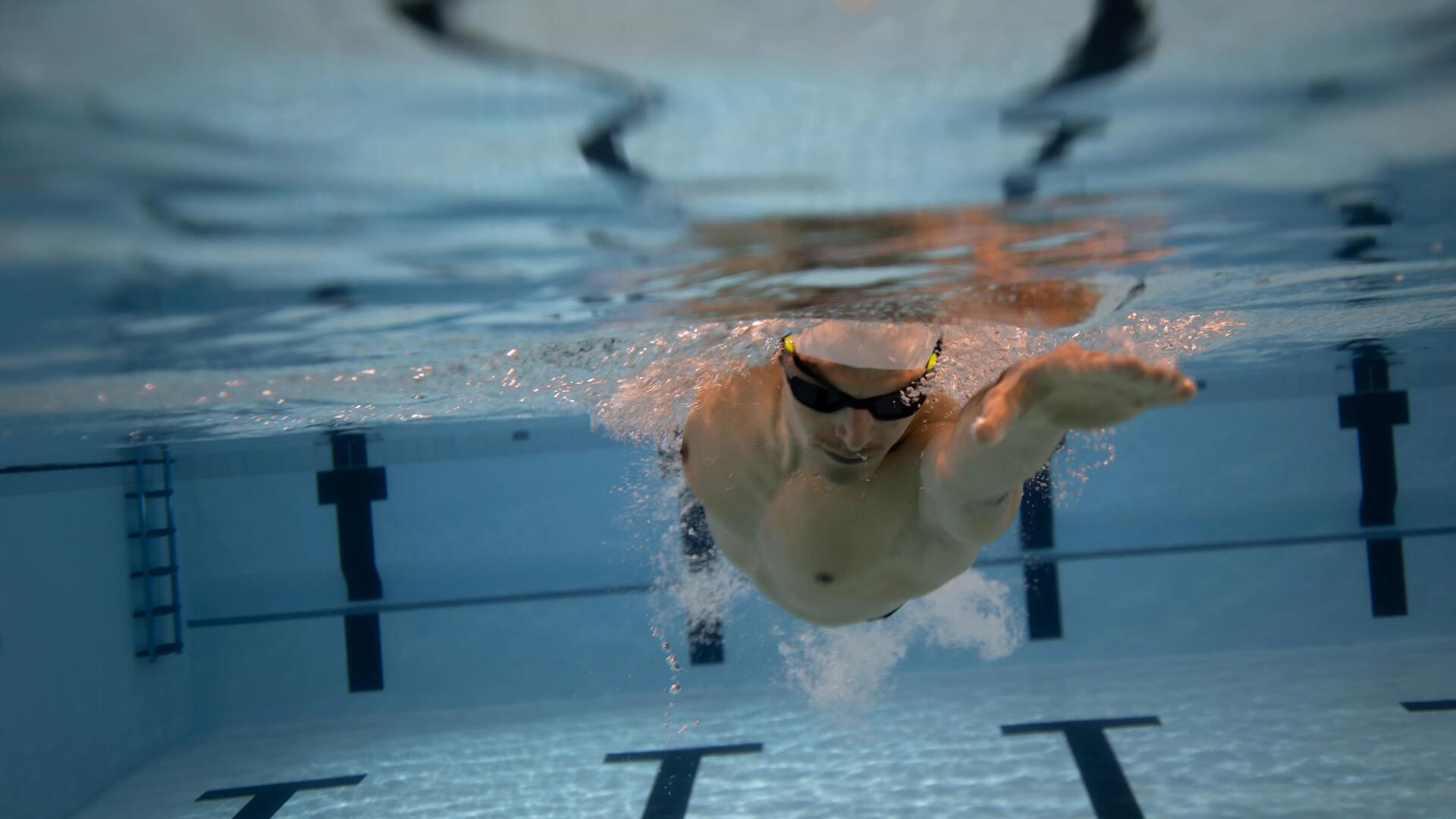 Lunettes de Natation - TURN Taille l - Verres Fumés 