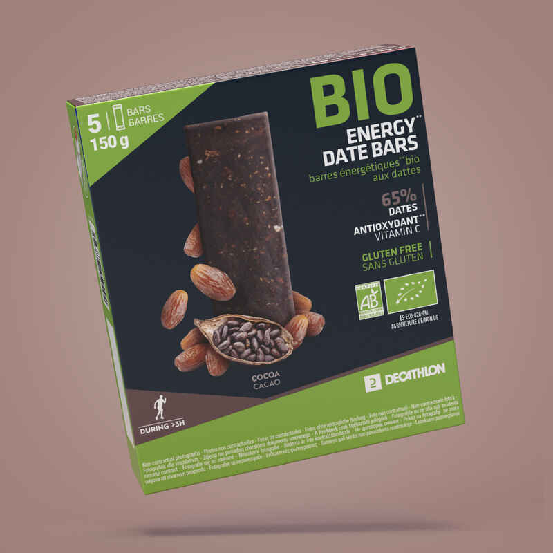 Dattelriegel Sport Bio Kakao glutenfrei Dattelriegel Sport Bio Kakao glutenfrei
