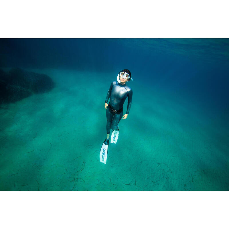 Tuba freediving FRD 500 souple bleu arctique